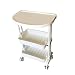 Produktbild DANTB Welt Pride Rolling Beauty Salon Trolley Warenkorb, 3 Tier, Weiß