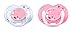 Produktbild Philips Avent Schnuller für die Nacht 0-6 Monate SCF176/28,  Doppelpack, Mädchen, weiß/rosa