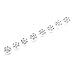 Imixlot Bridal Wedding Clear Crystal Swirl Hair Twists Coils Spirals Hair Pin Clip Accessories (pcak of 12) (#6)