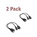 Produktbild DERNON 2 Pack USB Port Terminal Adapter OTG Cable for Fire Tv 3 Or 2nd Fire Stick Black