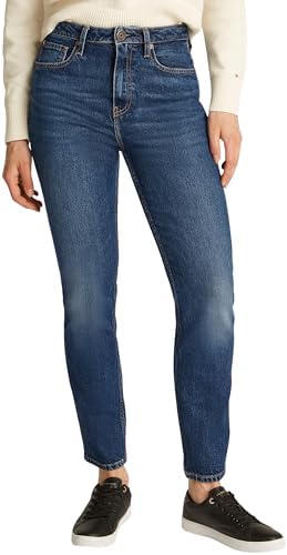 Tommy Hilfiger Donna Jeans Cigarette Lou Slim Fit, Blu (Lou), 30W/27L