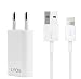 Produktbild LYOS Ladekabel Netzteil 1 Meter Ladeset [SCHNELLES Aufladen] passend für iPhone XS, XS Max, X, Xr, 8, 8 Plus, 7, 7 Plus, 6s, 6s Plus, 6, 5s, SE, iPod und iPad