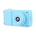 Produktbild bloatboy Kid Mini Digitalkamera, 2-Zoll-Kinder kann Foto-eingebautes Spiel Mini-Karikatur-nettes Kamera-Spielzeug-Kindergeschenk HD 1080P nehmen (Blau)