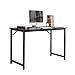 Produktbild SogesHome Computertisch 100 x 50 x 75 cm Schreibtisch Klein, Kompakt Arbeitstisch Bürotisch PC Laptop Tisch für Zuhause und Büro, Holz und Metall, Schwarz NSD-WK-JJ100-BK