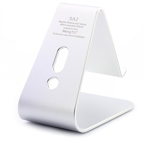 Universal Aluminium Smartphone Handy Tablet Ständer Alu Handy Halter Samsung, Nokia , Apple, HTC und viel mehr … ScorpioCover Variante 2 silber - 6