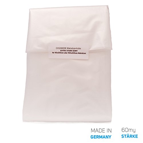 Profi Matratzenschutzhülle für 90cm x 200cm / 100cm x 200cm Extrem Stark – Geruchsneutral Reißfester Nässeschutz Matratzenhülle Schutzhülle Staubschutz wiederverwendbar – MADE IN GERMANY - 3