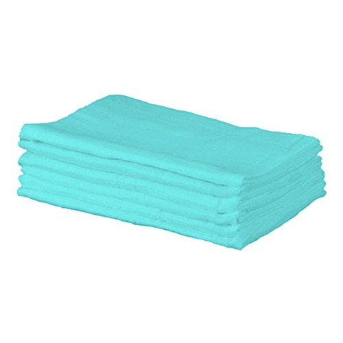 Cuddles Collection Muslin Squares (Pack of 6, Turquoise)