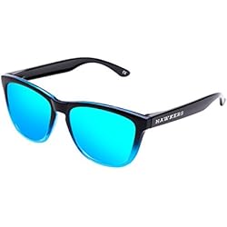 Hawkers Fusion Clear Blue, Gafas de Sol Unisex, Negro/Azul