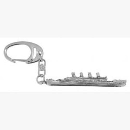 Titanic Pewter Keyring in Engraved Gift Box, Lovely Gift Idea