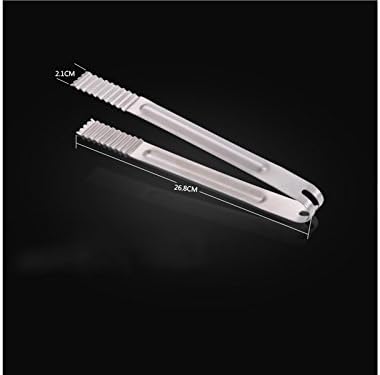 GYwink Useful Stainless Steel Kitchen Tongs Steak Barbecue Clip Toast Bread Clamp for Dailylife