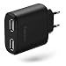 Produktbild Hama 00123539 – Ladegerät (Innenraum, Universal, USB, Schwarz, 110 – 230 V, 5 V)