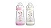 Produktbild Mam 2 Anti-Colic Baby Bottles 260ml 0-6 Months - Colour : Transparent pink with patterns