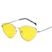 Produktbild Dorical Damen Sonnenbrillen, Frauen Vintage Katzenaugen Sonnenbrille Retro Kleine Rahmen UV400 Brillen Sale(Gelb)