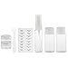 Segolike Lot of 6 Travel Empty Plastic Clear Spray Refillable Bottles for Cream Perfum Bottle Comeatic Powder Cases RS.240.00