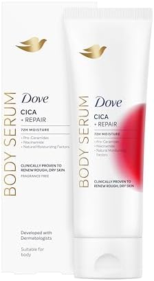 Dove Siero Corpo Idratante Cica Repair, Per Pelle Secca e Screpolata, 72H di Idratazione, Pelle Lenita e Morbida, Irritazioni Ridotte, Con Centella Asiatica e Niacinamide, 200 ml