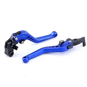 AOW Bikes Yamaha R15 V3 Non-ABS Only (NOT for V1 and V2) Short Adjustable Brake Clutch Lever (Blue)