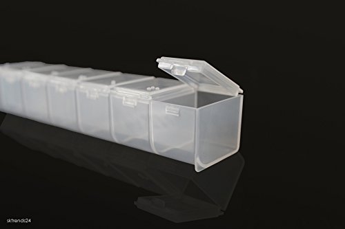 7 TAGE PILLENDOSE MEDIKAMENTENBOX TABLETTENBOX PILLENBOX BLINDENSCHRIFT - 4
