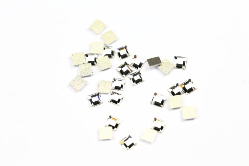 Swarovski Crystals Square Flat Back Article 2400 - Small Pack-Crystal Clear-3Mm-30