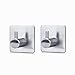 Produktbild Haken, W-Unique 304 Edelstahl Selbstklebend Wandmontage Durable Haken für Schlafzimmer, Bad, WC, Büro, armoire, Brust usw(2 Stück )