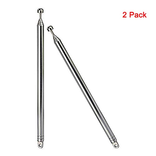 Antena de Radio FM portátil telescópica Antena de televisión Radio Dab Am/FM recepción estéreo 7 Secciones