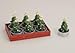 Produktbild Teelicht Weihnacht Tannenbaum grün 6er Set ca. 3 x 6 cm in Geschenkbox Holz/ Kunststoff