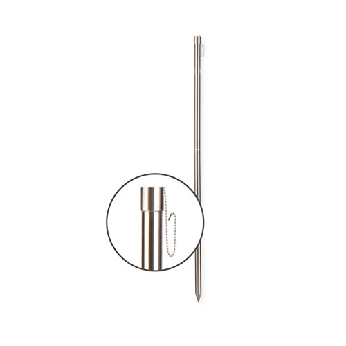 greemotion Gartenfackel aus Edelstahl mit Stab für Lampenöl – Ölfackel mit Erdspieß, 115 cm hoch – Öl-Feuerfackel für Draußen – Feuer-Fackel aus Metall für Garten, Terrasse & Balkon - 2