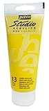 pintura blanca fluorescente para tela Tubo de 100 ml Estudio Hight Viscosidad Acrílico Color Amarillo azo claro