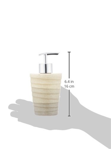 WENKO 21294100 Seifenspender Cuzco, Kunststoff – Polyresin, 8 x 15 x 8 cm, Grau - 4