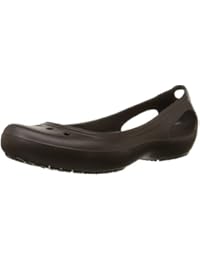 crocs Women's Kadee Platinum Rubber Ballet Flats