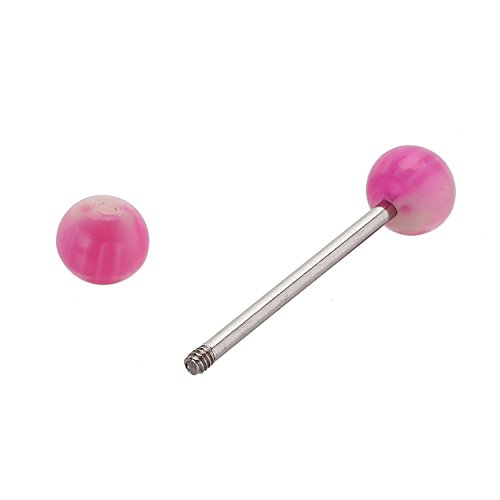 Merssavo 30 PCS Zungenpiercing Piercing Barbell 6mm Kugel barbell - 5