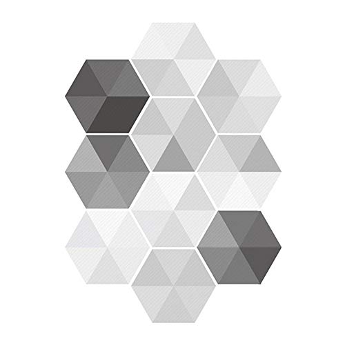 Preisvergleich Produktbild Beautyrain Wandbild Kunst Wandtattoos Bodenfliesen Aufkleber 3D Stereoskopisch Selbstklebend Anti-Rutsch Sechseck Kreativ