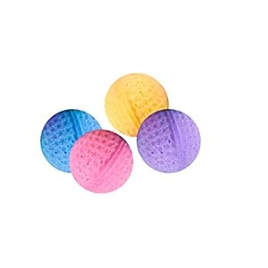 Karlie Gatos Juguete 4 Pelotas de Esponja, Diameter-4 cm, Bolas de Esponja, 4 Piezas