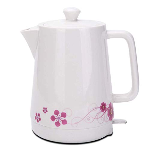 YSkettle lectrique Bouilloire en Cramique Automatique Power Off Rapide Bouillir Cuit l'eau Rapide Th Caf Soupe D'avoine (Fleurs De Cerisier) 1.7L