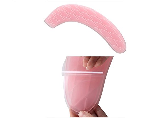 OMYZON Badezimmer weiches Silikon Toilettensitz waschbares Silikagel und schnell trockenes Rosa - 3