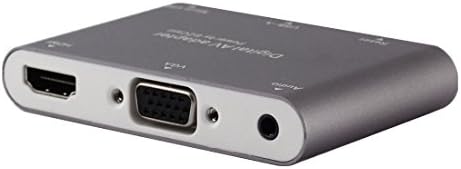 Video Converters, P27 Metal Cover Micro USB to HDMI + VGA HDTV Converter Digital AV Adapter, Power by EZCast, Support iOS / Android / Windows System ( Color : Grey )
