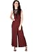 Lace Neck Maroon Palazzo Jumpsuit RS.799.00