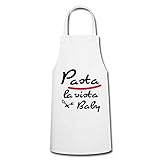 Die robuste und widerstandsfähige Stoffqualität sorgt dafür, dass die Kochschürze lange im Einsatz bleibt und Kleidung vor Spritzern beim Kochen und Backen zuverlässig geschützt ist. Die Schürze hat ein Tunnelzug-Band zum Regulieren von Höhe und Weite