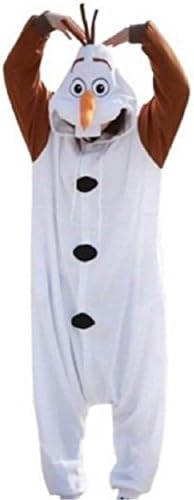 Frozen Inspired Olaf Snowman Onesie Fancy Dress Pyjamas Mens Ladies