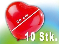 Playtastic Luftballons in Herzform 10er-Pack - 4
