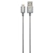 Produktbild PNY C-UA-LN-EFL-04 Metallic Ummantelte Lightning-Lade und Synchronisierungskabel 1,2m space grau
