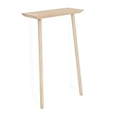 Rápido montaje: las patas de madera se previstas en la aperturas en la parte inferior la consola de diseño girado
