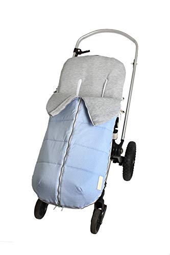 NBB - Saco Universal para Silla de Paseo - colección Primavera-Verano (Bugaboo, Mclaren, etc.) (CIELO)