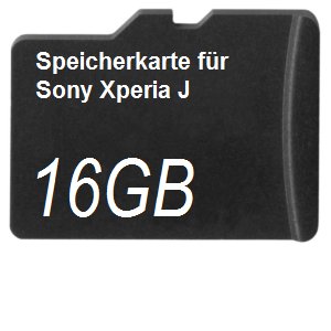 16GB Speicherkarte für Sony Xperia J
