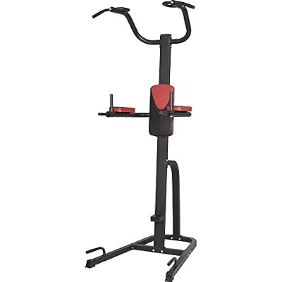 Gorilla Sports Station de traction multifonction power tower rouge Chaise romaine