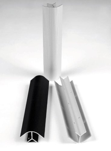 AQ ProfiWinkel Esquina Perfil de Aluminio Metro para 19 mm Placas/Tablas  Mantiene sin Rosca Mediante Interno dentición