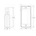 NALATI 6 Pcs 50ml PET Spray Bottles for Various Dilutions of Liquid with Black PP Fine Mist Sprayers Dust Caps and Funnel (Brown)