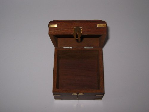 Antik Spardose mit Scharnierdeckel Abschließbare Box - 2