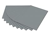 Farbe: steingrau folia 6184 - Fotokarton Steingrau, 50 x 70 cm, 300 g/qm, 10 Bogen - zum Basteln und kreativen Gestalten von Karten, Fensterbildern und für Scrapbooking