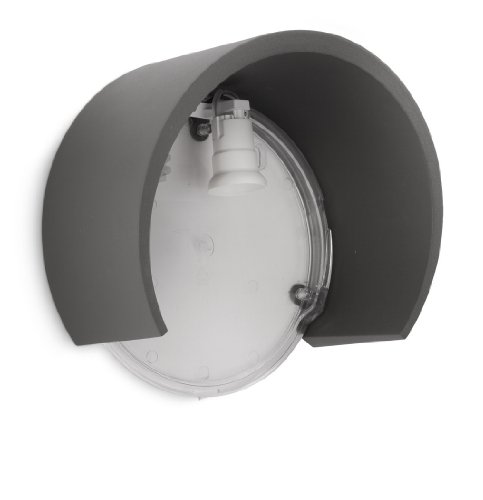 Philips myGarden Wandaussenleuchte Parasola, 20W energiesparend, anthrazit, 172529316 - 6