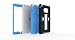 Produktbild iPad Air Hülle,Apple iPad Air Schutzhülle Modell 2013 Series Full-body Rugged Hybrid Protective Case Cover mit integriertem Bildschirmschütz,Blau/Schwarz-Dual Layer Design + Anti-Schock Schutzleisten (Blau/Schwarz)